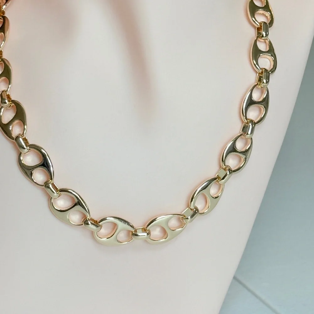 Gold Link Chain Necklace - Women's Fashion Jewelry